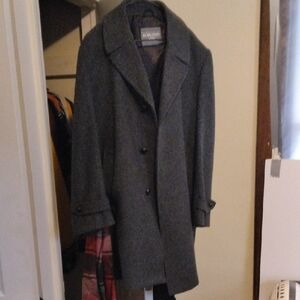 Oakton Men's Charcoal Wool-Blend Trench Coat